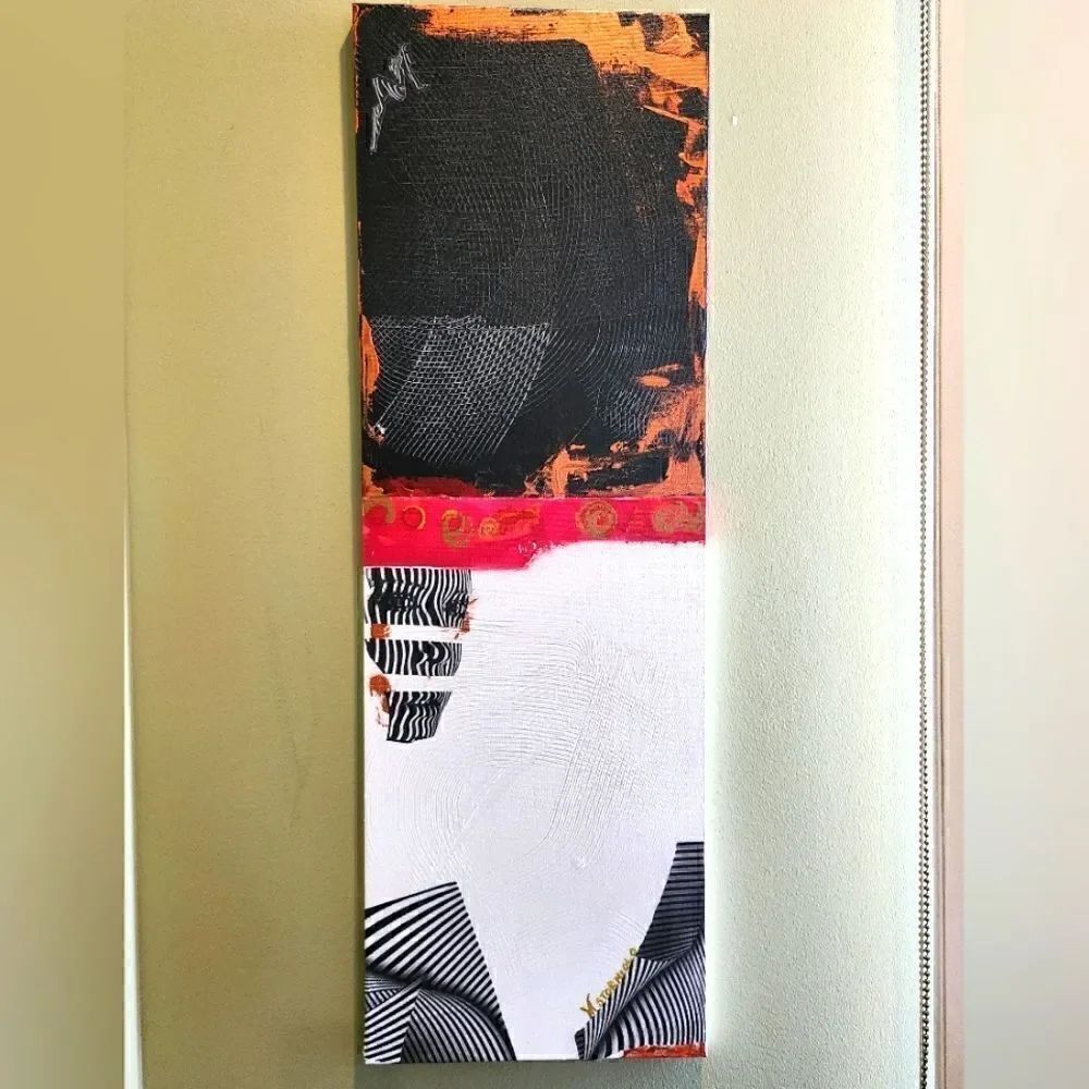 Abstract Artwork Contemporary Original with Artist Signature.